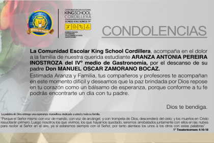 Sentidas Condolencias
