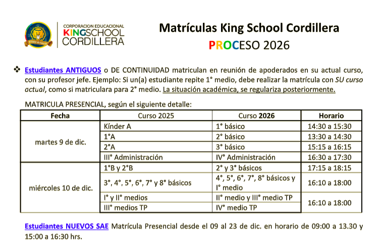 Informativo-KS-Cordillera-Matrículas-2026