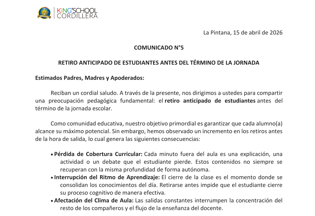 C5 Retiro anticipado antes del término de la jornada
